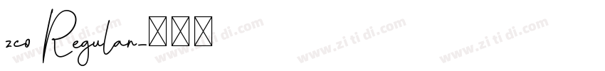 zco Regular字体转换